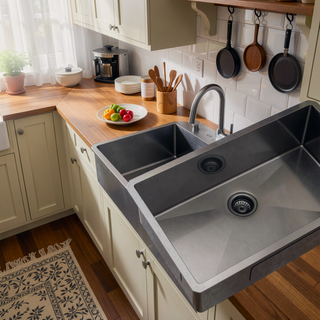 Sunvega 16 Gauge T304 Stainless Steel Undermount Kitchen Sink with Drain Assembly