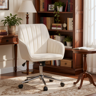 Sunvega Ergonomic Swivel Chair with Soft Memory Foam Cushion and Lumbar Support