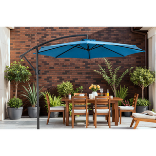 Sunvega 15-Foot Rectangular Outdoor Umbrella with Crank for Patio and Garden