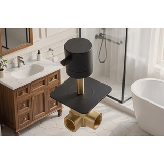 Sunvega 3/4-Inch Cast Metal High Flow Master Shower Volume Control Valve