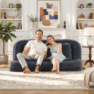 Sunvega Double Human Dog Bed Loveseat with 5 Adjustable Positions and Plump Pillow