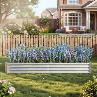 Sunvega 72x36x12 Inch Metal Raised Garden Bed for Plants Vegetables and Flowers