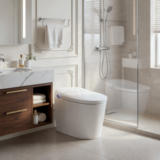 Sunvega Smart Toilet With Auto Open Close Lid Heated Seat And Bidet Wash Modes