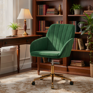 Sunvega Ergonomic Swivel Chair with Soft Memory Foam Cushion and Lumbar Support