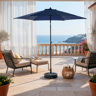 Sunvega 15-Foot Rectangular Outdoor Umbrella with Crank for Patio and Garden