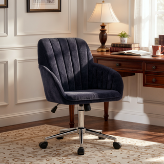 Sunvega Ergonomic Swivel Chair with Soft Memory Foam Cushion and Lumbar Support