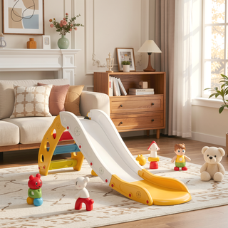 Sunvega Extended 63 Inch Indoor Toddler Slide for Bed and Sofa with Smooth Surface