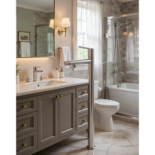 Sunvega Premium Chrome Single Handle Bathroom Faucet with Fountain and Flow Mode