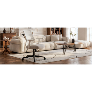 Sunvega Modern Swivel Desk Chair with Adjustable Height and 360° Mobility