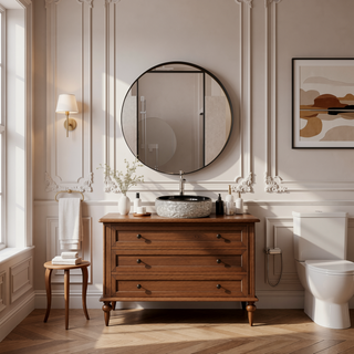 Sunvega Modern White Metal Framed Recessed Medicine Cabinet with Mirror and Storage