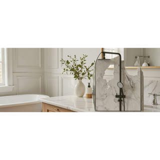 Sunvega Modern White Metal Framed Recessed Medicine Cabinet with Mirror and Storage