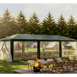 Sunvega Outdoor Party Canopy Tent with Removable Mesh Sidewalls for Shade