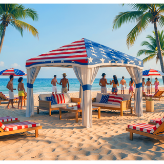 Sunvega Pop Up Canopy Tent with Netting, Wheeled Bag, Sandbags, and 4 Zipper Sidewalls