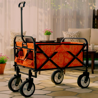 Sunvega Collapsible Foldable Wagon Cart with Colorful Design and Strapping System