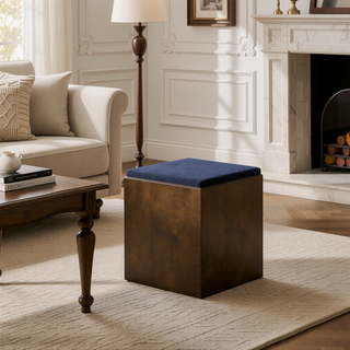 Sunvega Modern Accent Bench with Removable Cushion and Lower Storage Shelf