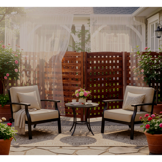 Sunvega 3-Panel Outdoor Air Conditioner Privacy Fence Screen for Garden and Patio