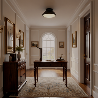 Sunvega Dark Bronze Flush Mount Light Fixture for Entryways and Bedrooms