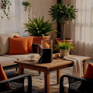 Sunvega Elegant Tabletop Ethanol Fire Pit for Indoor and Garden Dinner Parties