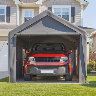 Sunvega Heavy Duty 10x20 FT Waterproof Carport Canopy with Removable Sidewalls and Roll-up Windows