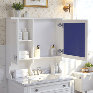Sunvega 30 Inch Wall Mounted Mirror Medicine Cabinet with Adjustable Shelf