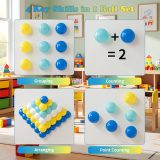 Sunvega 500 Count 2.2 Inch Crushproof Phthalate Free BPA Free Ball Pit Balls for Kids
