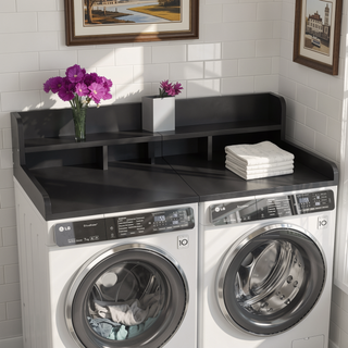 Sunvega Waterproof MDF Washer Dryer Countertop with Non-slip Pads and High Edge