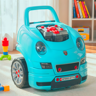 Sunvega 61-Piece Kids Mechanic Car Repair Set with Realistic Engine Sounds