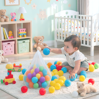 Sunvega 500 Count 2.2 Inch Crushproof Phthalate Free BPA Free Ball Pit Balls for Kids