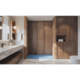 Sunvega 32 x 48 Inch White Shower Base Pan with Center Drain