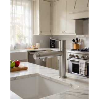 Sunvega Premium Chrome Single Handle Bathroom Faucet with Fountain and Flow Mode