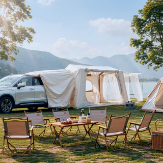 Sunvega Inflatable SUV Tent 2-in-1 Tailgate or Standalone for 4-6 Person Camping
