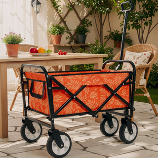 Sunvega Collapsible Foldable Wagon Cart with Colorful Design and Strapping System