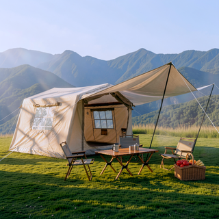 Sunvega 2025 Upgrade Inflatable Camping Tent with Air Pump and Stove Jack