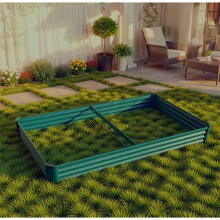 Sunvega 72x36x12 Inch Metal Raised Garden Bed for Plants Vegetables and Flowers
