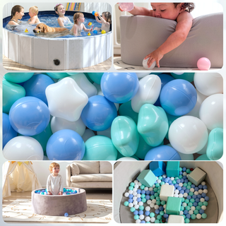 Sunvega 500 Count 2.2 Inch Crushproof Phthalate Free BPA Free Ball Pit Balls for Kids