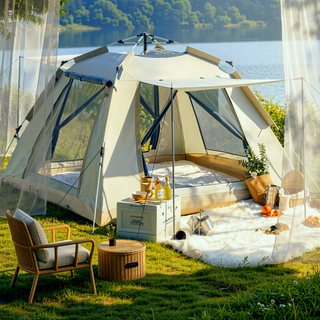 Sunvega 2-3 Person All-Season Camping Tent with Awning and Mosquito Screen