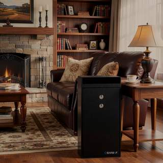 Sunvega Dual Key Lock Steel Depository Safe with Anti-Fishing Baffle and Mounting Hardware
