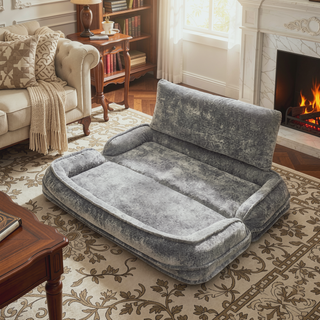 Sunvega Double Human Dog Bed Loveseat with 5 Adjustable Positions and Plump Pillow