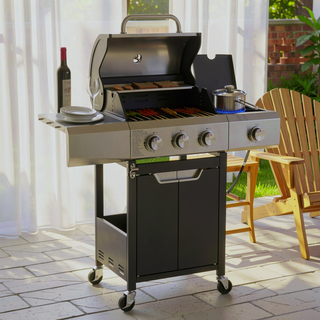 Sunvega Stainless Steel 3 Burner Propane Gas Grill with Side Burner