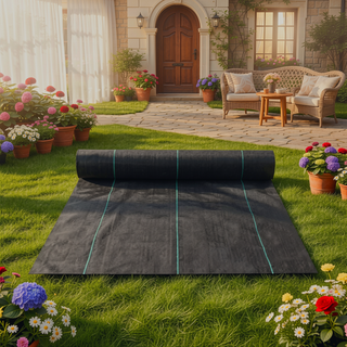 Sunvega Heavy Duty 5OZ Woven Weed Barrier Landscape Fabric Under Gravel, High Permeability for Garden