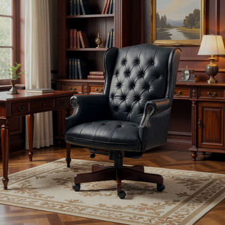 Sunvega Executive Office Chair with High Back Reclining and Thick Padded PU Leather