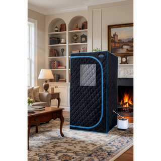 Sunvega Portable Full Size Steam Sauna Tent with Remote Control and Foldable Chair