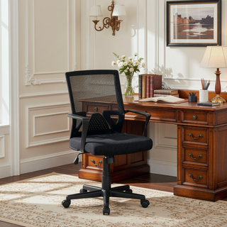 Sunvega Ergonomic Mesh Office Chair with Breathable Mid-Back Design