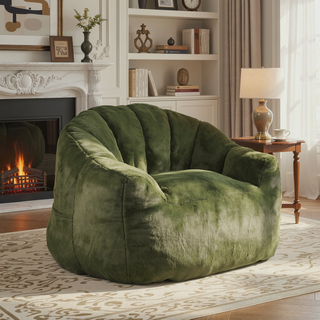 Sunvega Giant High Density Foam Filled Bean Bag Sofa Chair with Armrests