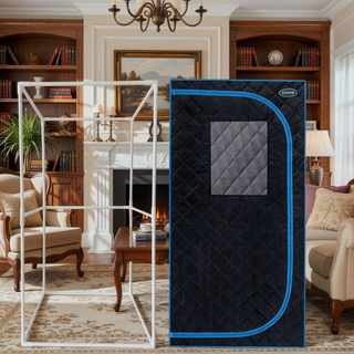 Sunvega Portable Full Size Steam Sauna Tent with Remote Control and Foldable Chair