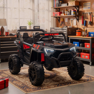 Sunvega 24V 400W Kids Electric UTV with Parent Remote Control and Four-Wheel Suspension