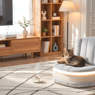 Sunvega Modern Swivel Desk Chair with Adjustable Height and 360° Mobility