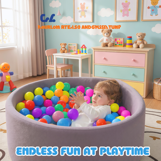 Sunvega 500 Count 2.2 Inch Crushproof Phthalate Free BPA Free Ball Pit Balls for Kids