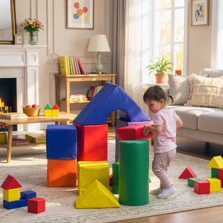 Sunvega 11-Piece Soft Foam Climb and Crawl Activity Playset Blocks for Toddlers
