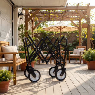 Sunvega Collapsible Foldable Wagon Cart with Colorful Design and Strapping System